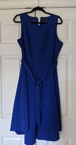 Elegant Blue Sleeveless Dress